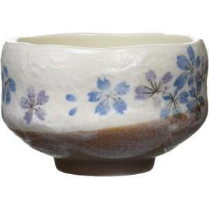抹茶碗 抹茶茶碗 平安桜 ミニ抹茶 ブルー 陶...の詳細画像2