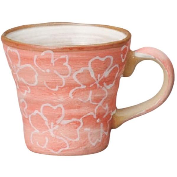 マグカップ マット赤桜 美濃焼 日本製