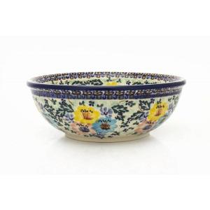ポーリッシュポタリー 中鉢/ボウル20cm 電子レンジ/オーブン/食洗器