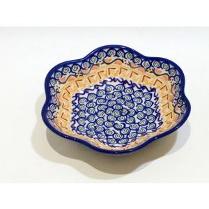 鳥取の民藝 牛ノ戸焼窯元 7寸皿 中皿 緑と黒の染分 : おまめ - 通販