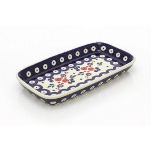 ポーリッシュポタリー 長皿/楕円皿 15.5cm 電子レンジ/オーブン/食洗