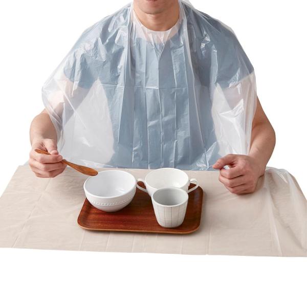 使いきり 食事用エプロン 高齢者 介護 50枚入 川本産業