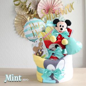 出産祝い ミッキーのビッグ3段おむつケーキ 身...の詳細画像2