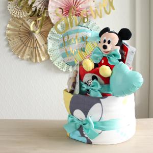 出産祝い ミッキーのビッグ3段おむつケーキ 身...の詳細画像3