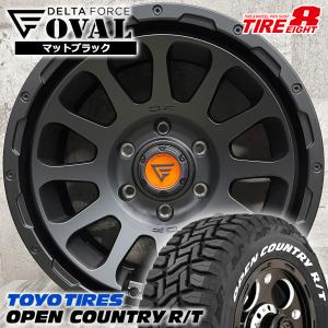 即納 タイヤホイール4本セット 265/70R17 TOYO オープンカントリー R/T DELTAFORCE OVAL 17×8.0J+20 6/139.7 黒 FJクルーザー プラド｜タイヤエイト