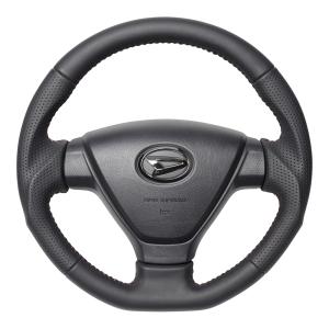 REAL（レアル） ステアリングハンドル オールレザー レッドステッチ