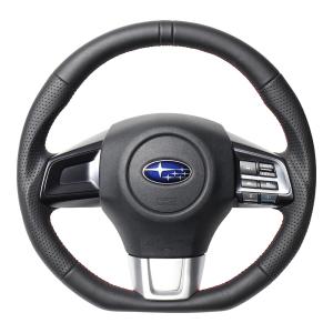 スバル　 ステアリングホイール 赤ステッチ SUBARU 【M's】スバル BRZ A-D (ZC6) DAMD LEDインジケーター付