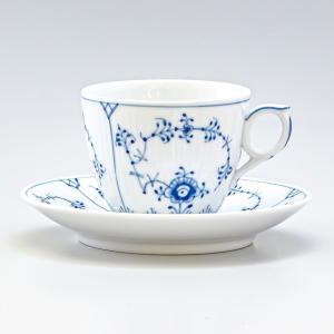 ロイヤルコペンハーゲン ブルーフルーテッド プレイン コーヒーカップ＆ソーサー 170m l 1101071 1017173