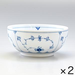 【希少/未使用】ロイヤルコペンハーゲン　ブルーフルーテッドプレイン　ボウル　2枚 ROYAL COPENHAGEN（ロイヤルコペンハーゲン） 並行輸入品 ブルー