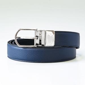 ダンヒル dunhill ベルト 幅3cm メンズ リバーシブル スリムバックル レザーベルト NAVY ネイビー / ブラック 21R4T60GR059｜alevelshop