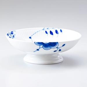 ロイヤルコペンハーゲン ブルーフルーテッド メガ プレート ケーキディッシュ 足つき 17.5cm 2381427 1026444