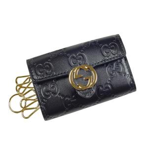 グッチ GUCCI キーケース アイコン シグネチャー イン...