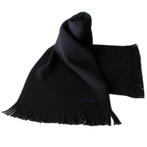 ポール・スミス メンズ Paul Smith マフラー 無地 ブラック ALXA 3937 S07 B