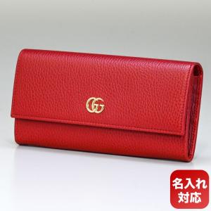 グッチ 長財布 レディース プチ マーモント ダブルG ハイビスカスレッド 456116 CAO0G 6433 箔押し名入れ可有料 父の日｜alevelshop