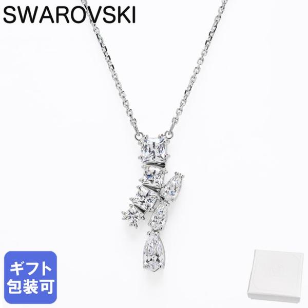 スワロフスキー ネックレス Matrix マトリックス ペンダント クリア シルバー レディース 5...