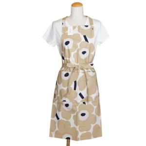 marimekko マリメッコ エプロン Melooni メローニ グレー