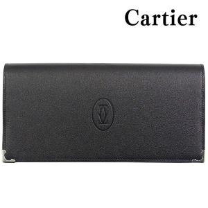 カルティエ Cartier 財布 長財布 メンズ カボション ブラック/ボルドー L3000585