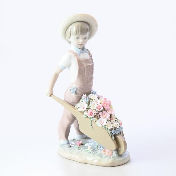 リヤドロ 花車 フィギュア 人形 男の子 LLADRO リアドロ フィギュリン 01001283 イ...