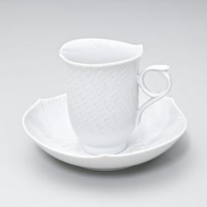 マイセン 波の戯れ ホワイト コーヒーカップ＆ソーサー 200ml Meissen 000001-29582-1の商品画像