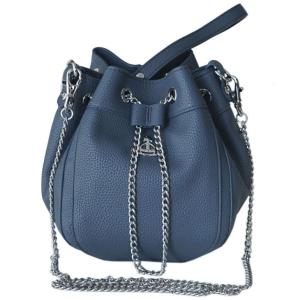 ヴィヴィアンウエストウッド ショルダーバッグ バケット 43020018 JOHANNA ジョアンナ BLUE ブルー｜alevelshop