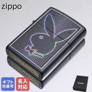 ZIPPO ジッポー ライター Playboy Bunny マットブラック系 49155 名入れ可有料 父の日｜alevelshop