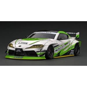 10/25 予約締切 ignition model 1/18 LB-WORKS TOYOTA SUPRA  White/Green 2023年6月発売予定