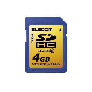 送料無料 中古 ELECOM(エレコム) class6対応 SDHCカード 4GB MF-FSDH04GC6