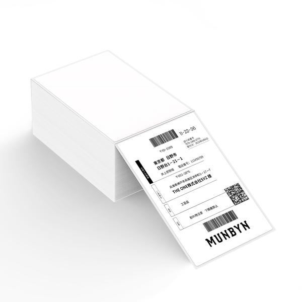 MUNBYN 感熱ラベルシール A6サイズ相当ラベル サーマルラベルシール FBAラベル プリンター...