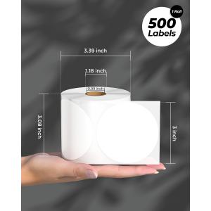 MUNBYN 50mm 丸シール 円形シール ...の詳細画像1