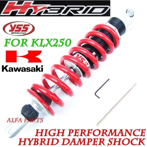 YSS製 KLX250（93-07） ハイブリッドリアショック プリロード調整可 リアサスペンション...