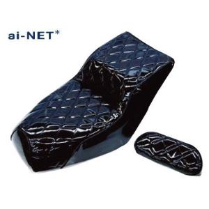 FUSION フュージョン MF02 シート エナメル シートセット ブラック/黒 ダイア/ダイヤ柄 aiNET製の商品画像