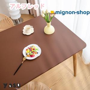 テーブルクロス 耐熱 撥水 PUレザー 伸縮素...の詳細画像3