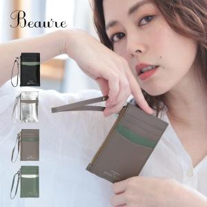 カードケース レザー 薄型 大容量 スリム 本革 ブランド レディース BEAURE ビュレ ヴュレ おしゃれ オシャレ 便利 女性｜alg-select