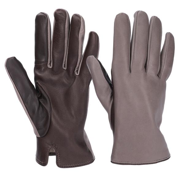Attivo アッティーヴォ メンズ  トープ×チャコール XLサイズ  レザーグローブ 羊革 裏地...