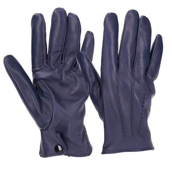 Attivo アッティーヴォ メンズ  ネイビー XLサイズ  ショートタイプ レザーグローブ 羊革...