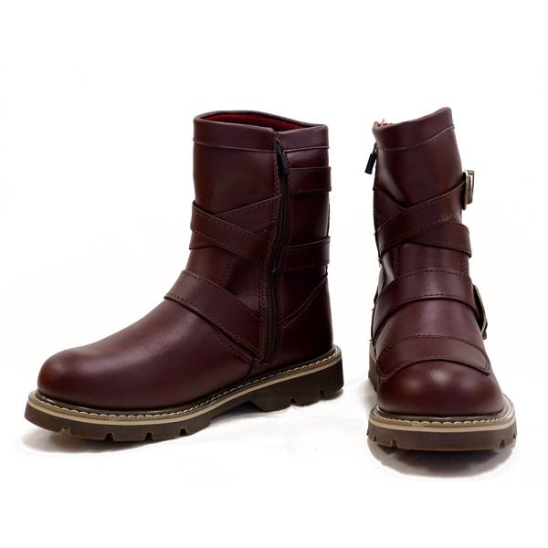 ROB-201  レッドブラウン 24.0cm RossoStyle レディース 防水 ライディング...