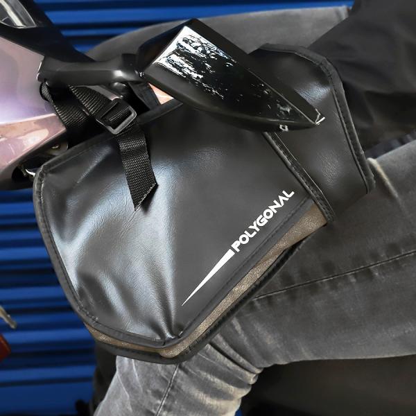 バイク用 防寒 防風 バイクハンドルカバー ブラック リード工業 KS-252 左右セット