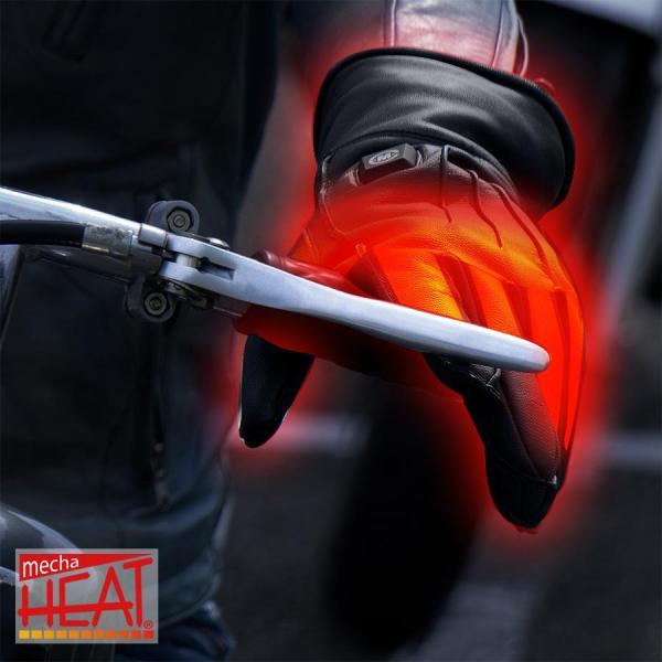 電熱グローブ バイク ヒーターグローブ 手袋 防寒対策 本革 防風 防寒 充電 スマホ バッテリー/...