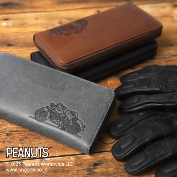 長財布 メンズ スヌーピー 牛革 本革 Joe Cool 大容量 小銭入れ ウォレット ブランド お...