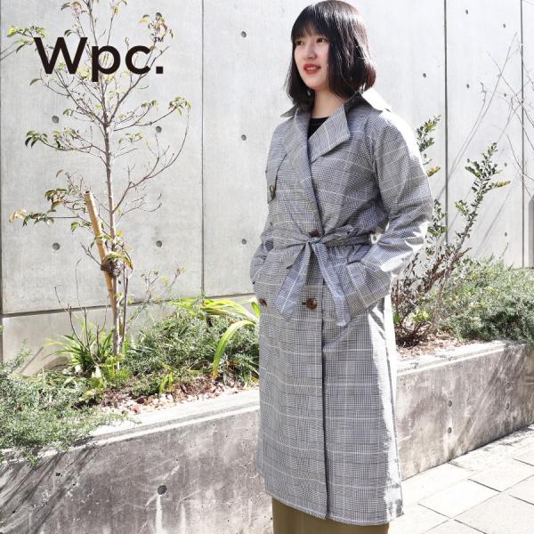 レインウェア WPC  バターンガウント レンチ レディス 撥水 チェック柄 ブランド スプリングコ...