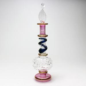 エジプト香水瓶　蛇が巻きついたエキゾチックなデザイン