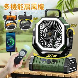 扇風機 ソーラー 充電式 ソーラー扇風機 20000mAh大容量 屋外 アウトドア キャンプ ランタン LED モバイルバッテリー スマホ充電 防災グッズ 停電対策 車中泊