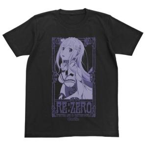 Re:ゼロから始める異世界生活 エミリアTシャツ BLACK Lサイズ コスパ【予約/8月上旬】