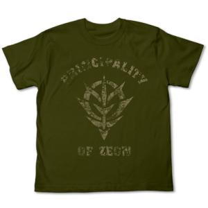 機動戦士ガンダム ジオンかすれプリントTシャツ MOSS XLサイズ コスパ