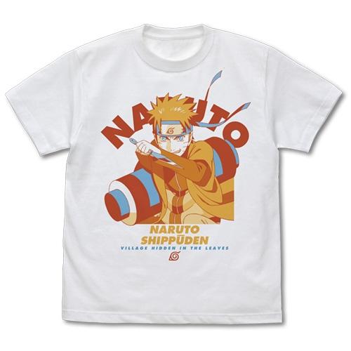 NARUTO-ナルト- 疾風伝 うずまきナルト Tシャツ WHITE Mサイズ コスパ【予約/8月上...