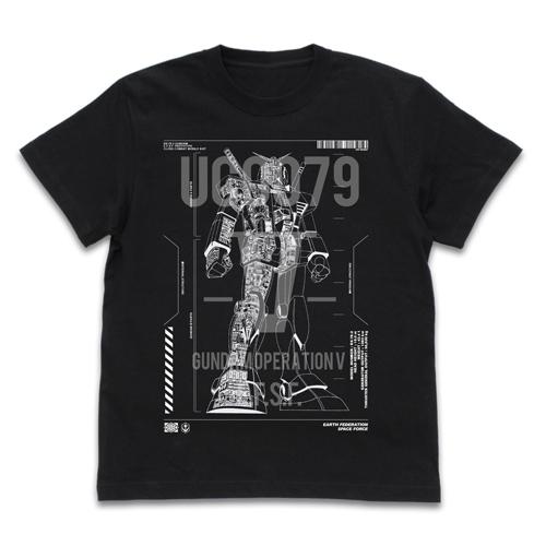 機動戦士ガンダム グッズ V作戦 RX-78-2 ガンダム Tシャツ BLACK Sサイズ コスパ【...