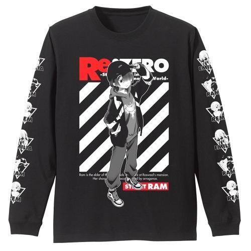 リゼロ グッズ ラム 袖リブロングスリーブTシャツ ストリートファッションVer. Re:ゼロから始...