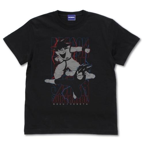 ドラゴンボール超 スーパーヒーロー 悟空＆ベジータ Tシャツ BLACK XLサイズ コスパ【予約/...