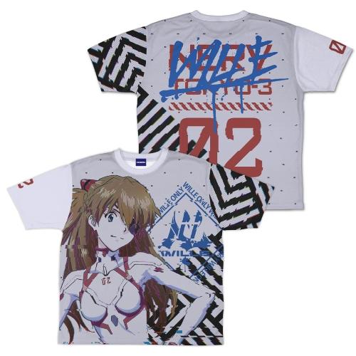 エヴァンゲリオン EVANGELION 式波・アスカ・ラングレー 両面フルグラフィックTシャツ WI...