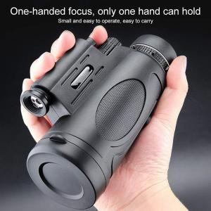 単眼望遠鏡 12x50高倍率 広角 スマホ 赤外線 スマホホルダーと三脚が付き
